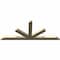 Ekena Millwork Saratoga Rough Sawn Timber Gable Bracket, Douglas Fir, 108"W x 45"H x 4"D x 6"F, 10/12 Pitch GBW108X45X0406SAR00RDF - alternate 3